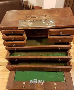 Engineers Cabinet Tool Collectors Cabinet Vintage Antique rare