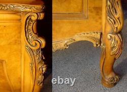 Estate Fresh! ROMWEBER Avodire FRENCH LOUIS XV Style BREAKFRONT CHINA CABINET