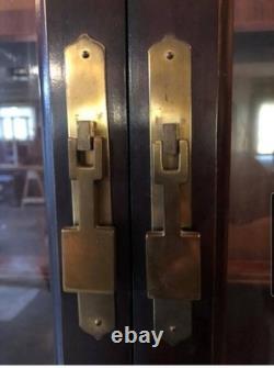Estate Sale Vintage Bernhardt Asain Campaign Lighted 6 Door China Hutch Euc