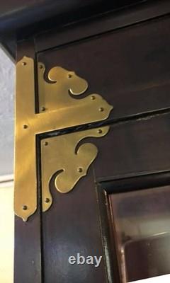 Estate Sale Vintage Bernhardt Asain Campaign Lighted 6 Door China Hutch Euc
