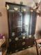 Estate Sale Vintage Bernhardt Asian Campaign Lighted 6 Door China Hutch Euc