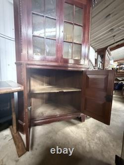 Estate Sourced Corner Cabinet Solid Wood, Early 1800s Antique