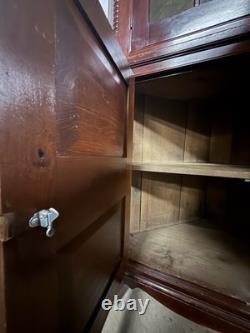 Estate Sourced Corner Cabinet Solid Wood, Early 1800s Antique