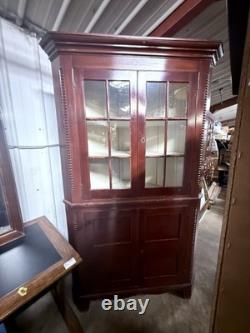 Estate Sourced Corner Cabinet Solid Wood, Early 1800s Antique