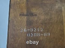 Ethan Allen Bookcase French Country Display Cabinet Shell Carved Fin. 236 B