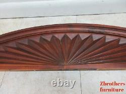 Ethan Allen British Classics Sunburst Curio Cabinet Hutch Crest