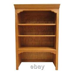 Ethan Allen Chippendale Canterbury Oak Dresser Hutch Top Shelf B