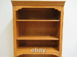 Ethan Allen Chippendale Canterbury Oak Dresser Hutch Top Shelf B