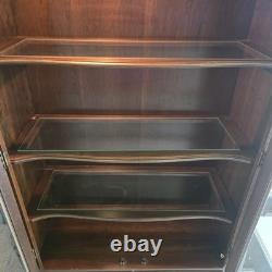 Ethan Allen Georgian Court Cherry Lighted Display Cabinet