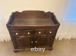 Ethan Allen Old Tavern Pine Dry Sink Cabinet Cupboard Vintage 1970's