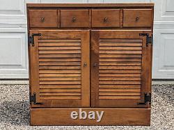 Ethan Allen Shutter Door Cabinet Heirloom Nutmeg Maple Custom Room Plan, 30