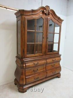 Ethan Allen Tuscany French Country China Cabinet Hutch Breakfront