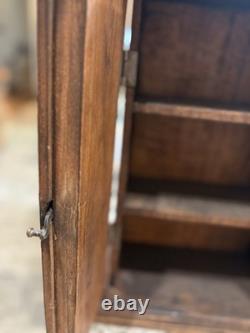 Exceptional Antique Quality Miniture Armoire 2 Door Classic Paneling Cabinet