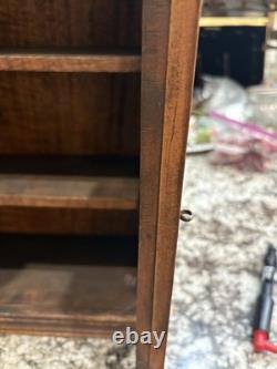 Exceptional Antique Quality Miniture Armoire 2 Door Classic Paneling Cabinet