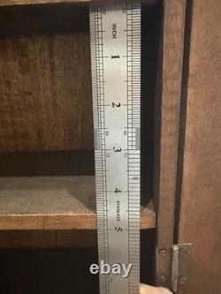 Exceptional Antique Quality Miniture Armoire 2 Door Classic Paneling Cabinet