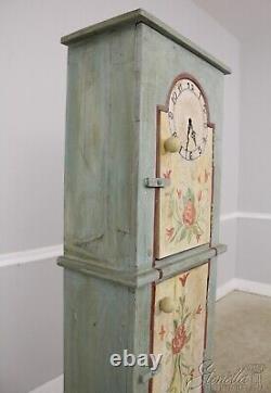 F56433EC Country Paint Decorated 3 Door Storage Cabinet