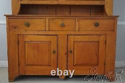 F65712EC Antique Pennsylvania Dutch Step Back Cupboard