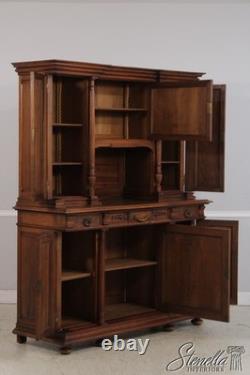 F74209 Antique French Renaissance Walnut Cabinet Hutch