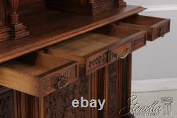 F74209 Antique French Renaissance Walnut Cabinet Hutch