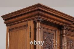 F74209 Antique French Renaissance Walnut Cabinet Hutch