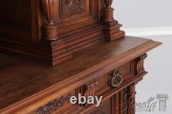 F74209 Antique French Renaissance Walnut Cabinet Hutch