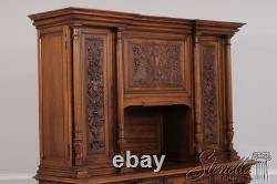 F74209 Antique French Renaissance Walnut Cabinet Hutch