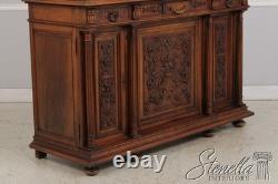 F74209 Antique French Renaissance Walnut Cabinet Hutch