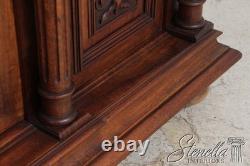 F74209 Antique French Renaissance Walnut Cabinet Hutch