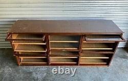 Fab Antique Haberdashery Cabinet Mercantile Dept Store Glass Fronts