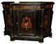 Fabulous Antique 19th C. American Victorian Inlaid & Ebonized Cabinet #6213