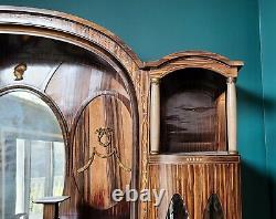 Fantastic Antique Zebrawood German Art-Deco Style Hallway Cabinet c1900