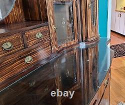 Fantastic Antique Zebrawood German Art-Deco Style Hallway Cabinet c1900