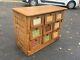 Fantastic Small Size Oak General Store Counter Seed Bin Turn Of The Century
