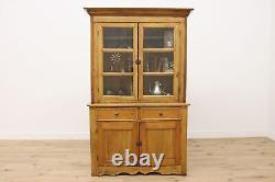 Farmhouse Antique Pine Kitchen Cabinet or Pantry Cupboard #50274