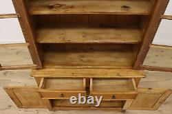 Farmhouse Antique Pine Kitchen Cabinet or Pantry Cupboard #50274