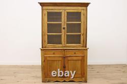 Farmhouse Antique Pine Kitchen Cabinet or Pantry Cupboard #50274