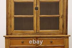 Farmhouse Antique Pine Kitchen Cabinet or Pantry Cupboard #50274