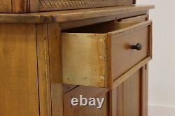 Farmhouse Antique Pine Kitchen Cabinet or Pantry Cupboard #50274