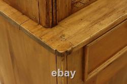 Farmhouse Antique Pine Kitchen Cabinet or Pantry Cupboard #50274