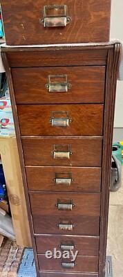 Final Sale Yawman Lot 4 Sects+base+3 File Cab+1 File Side+2 Xtra Drawer Q/s Oak