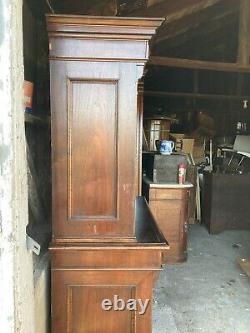 Fine 1865 Rosewood French Victorian 2 Part Step Back Cupboard 7ft Outstanding
