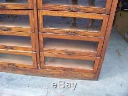 Fine Country Store Oak Clothing Display With 15 Drawers
