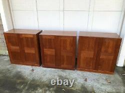 Fine Set of (3) Rare MOGENS KOCH RUD RASMUSSENS Teak Cabinets Stereo, Record