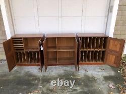 Fine Set of (3) Rare MOGENS KOCH RUD RASMUSSENS Teak Cabinets Stereo, Record