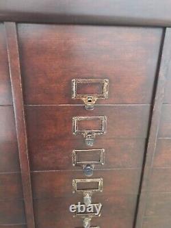 Free Ship Nj/nyc/phily Area Antique Filing Oak Letter File Cabinet 48 Slot