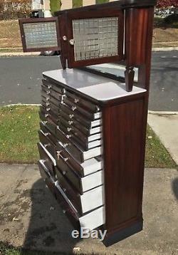 Free Shipping To Nyc/nj/eastern Pa Area Antique Dental Cabinet Jewelry Cabinet