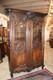 French Antique Carved Normandy Oak Louis Xv 2 Door Armoire Circa 1780
