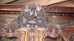 French Antique Carved Normandy Oak Louis XV 2 Door Armoire Circa 1780