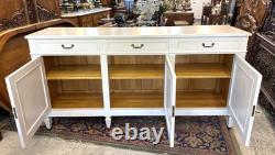 French Antique Louis XVI Painted White Sideboard / Buffet