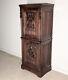 French Antique Oak Gothic Revival Deux Corps Cabinet/cupboard